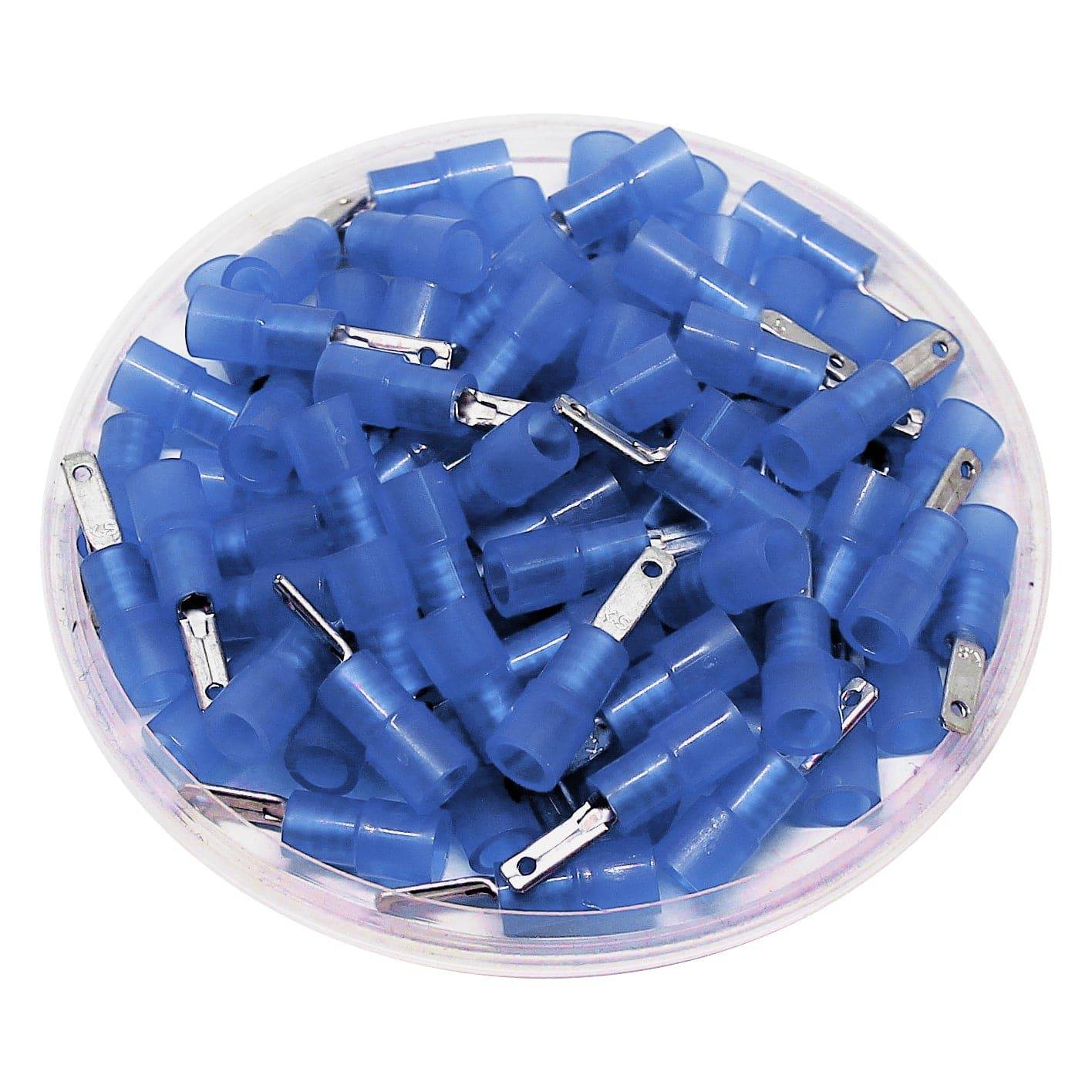 MDNY2-110(5) - Nylon Insulated Male Quick Disconnects - 16-14 AWG - Blue