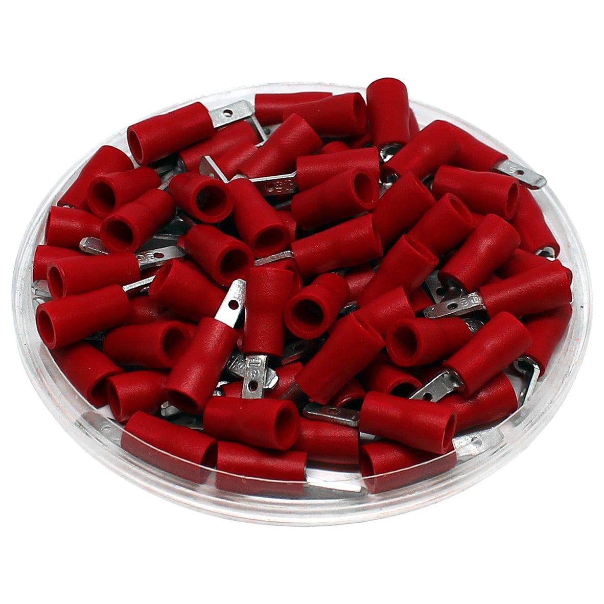 MDV1-110(5) - Vinyl Insulated Quick Disconnect - 22 AWG to 16 AWG - Male