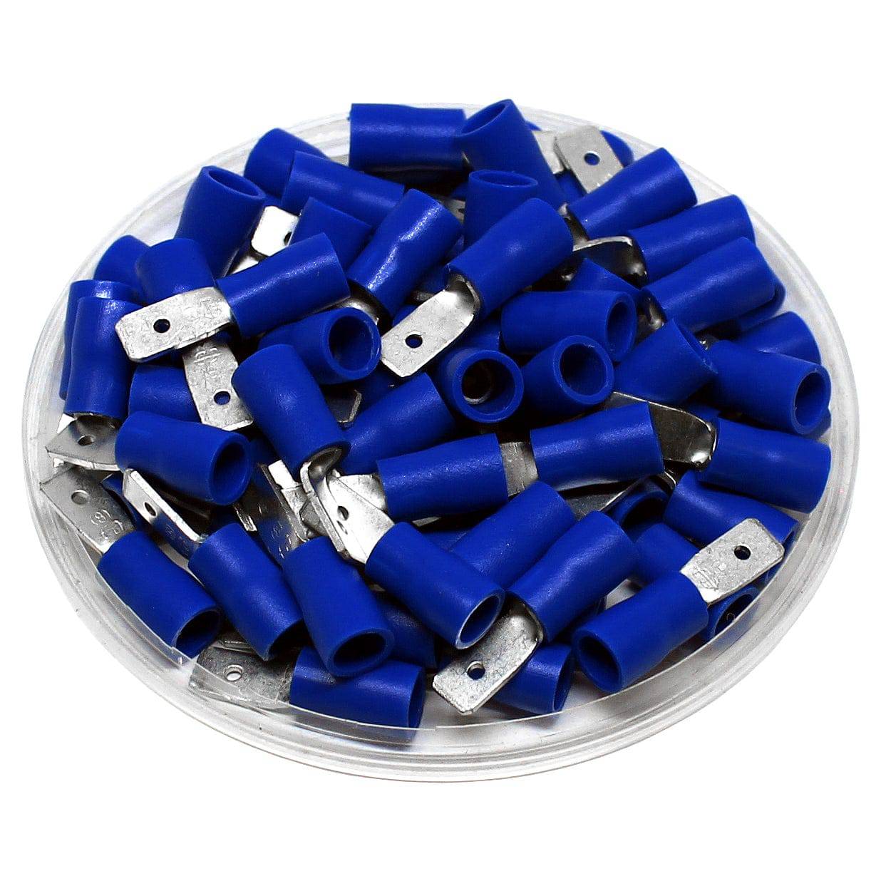 MDV2-187(8) - Vinyl Insulated Quick Disconnect - 16 AWG to 14 AWG - Male