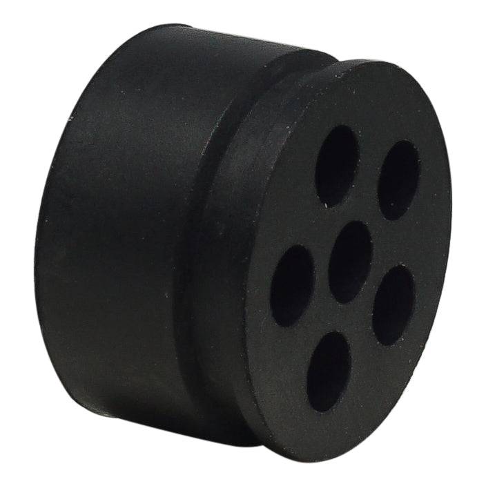 MHS1011 - Cable Gland Multi Hole Seals, Sizes: NPT1/2", PG13.5, M20S, 6-Hole x 3.2mm, IP68, 1 Piece - Image 2