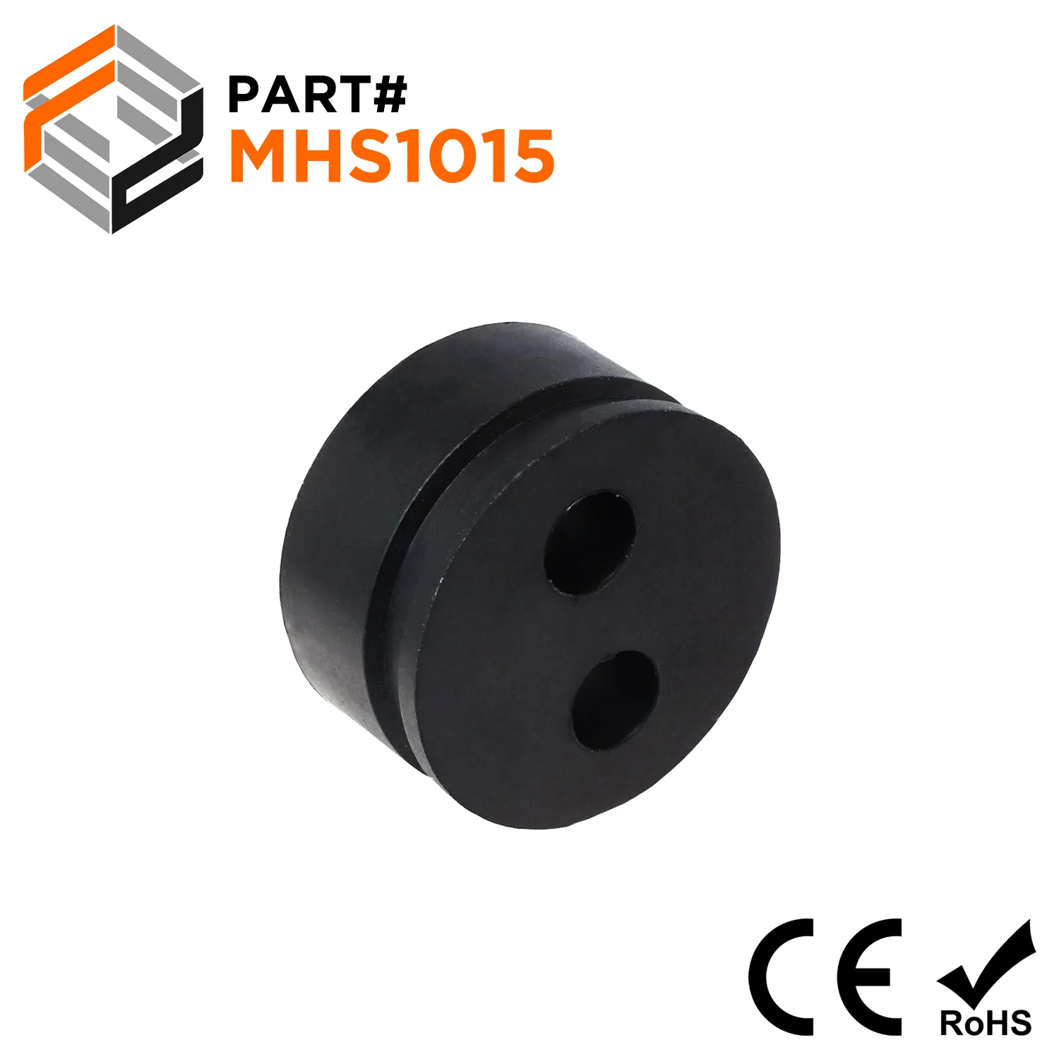 MHS1015 - Multiple Hole Cable Gland Seals, Sizes: NPT1/2", PG13.5, M20S, 2-Hole x 5mm, IP68 - 1 Piece