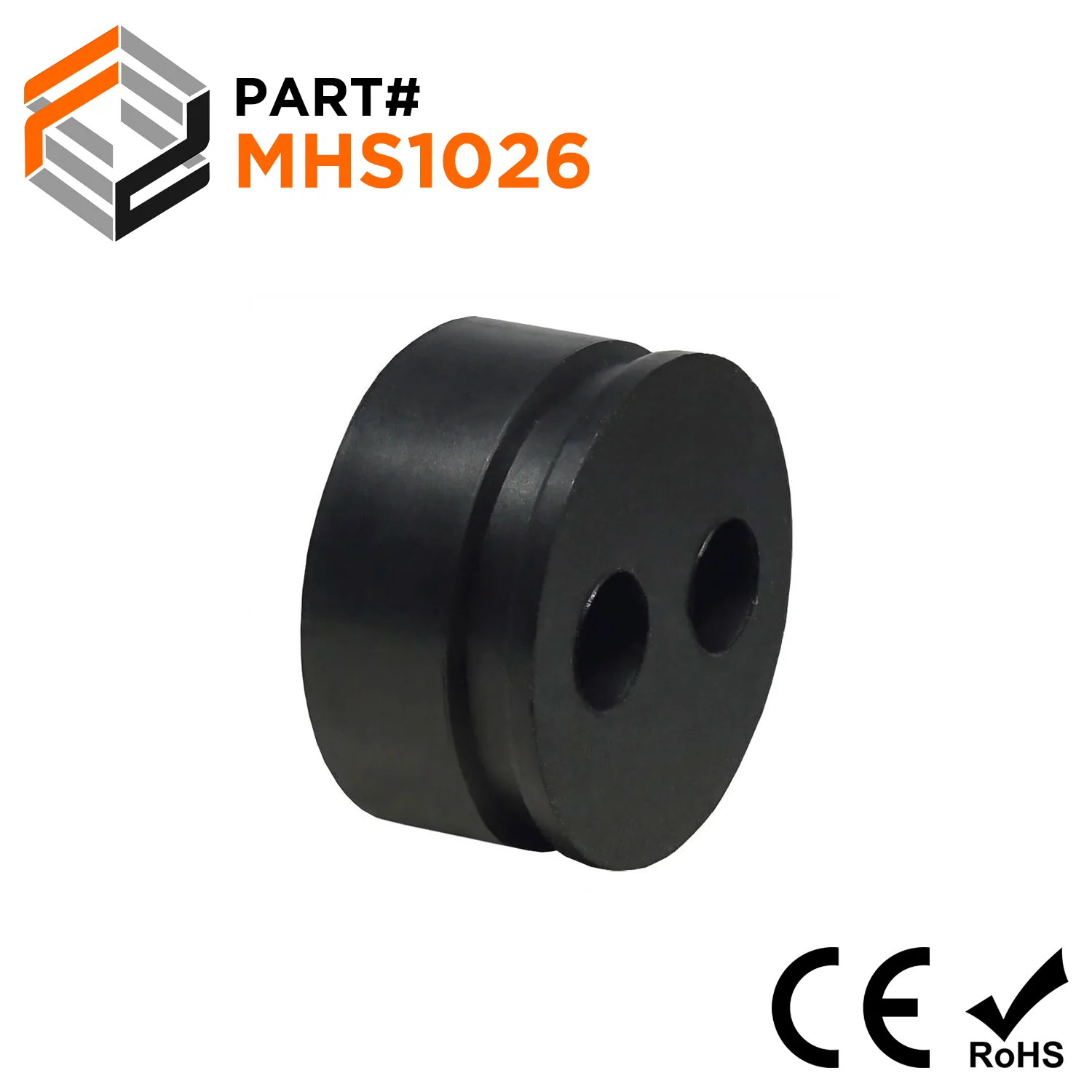 MHS1026 - Cable Gland Multi Hole Seals, Sizes: NPT3/4", PG21, M25, 2-Hole x 6.3mm, IP68, 1 Piece