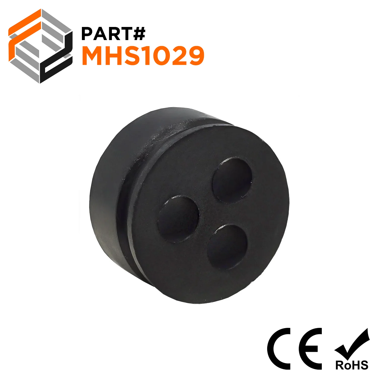 MHS1029 - Cable Gland Multi Hole Seals, Sizes: NPT3/4", PG21, M25, 3-Hole x 6mm, IP68, 1 Piece