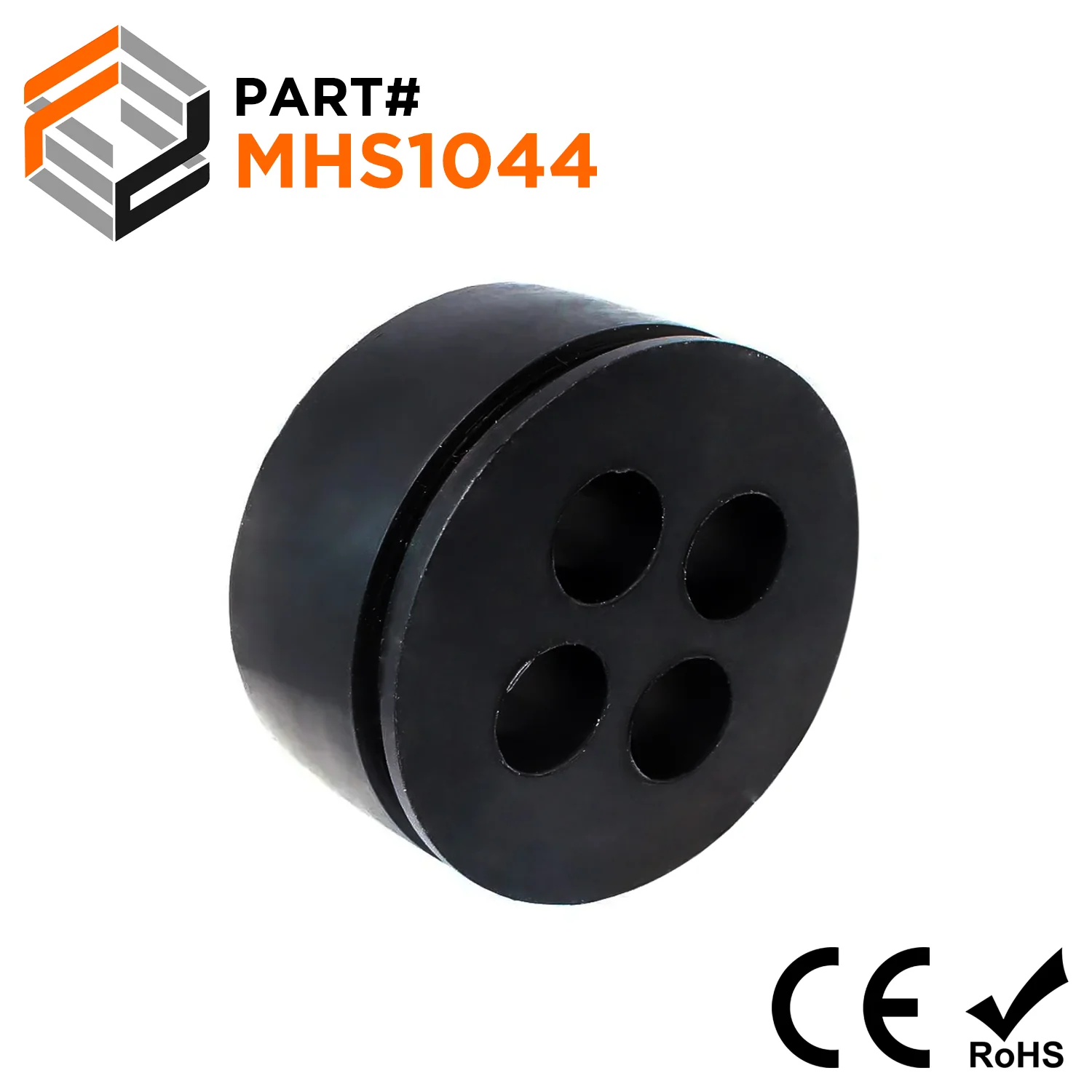 Multiple Hole Cable Gland Seals, Sizes: NPT1", PG29, M32, 4-Hole x 7mm, IP68 - MHS1044