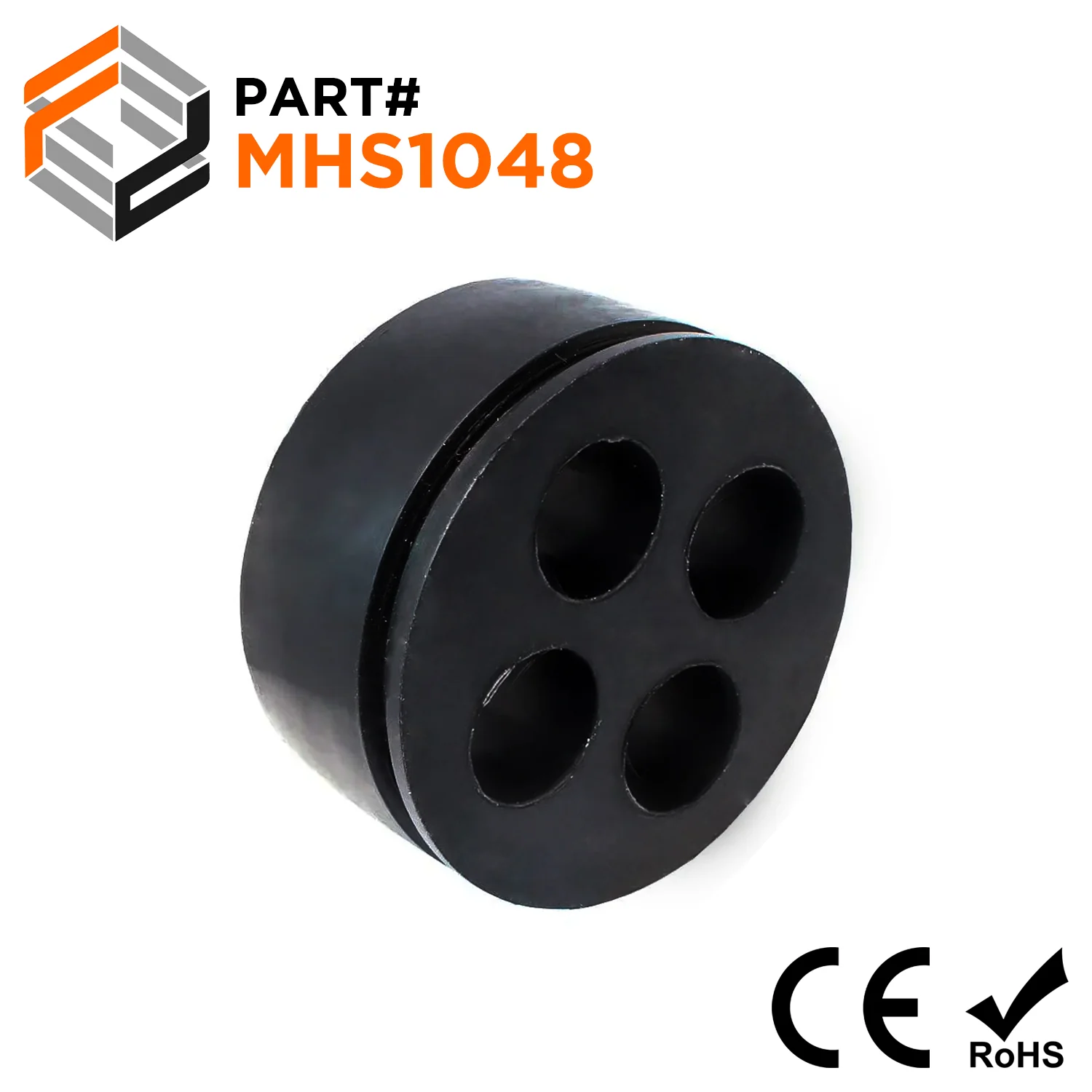 Multiple Hole Cable Gland Seals, Sizes: NPT1-1/2", PG36, M40, 4-Hole x 10mm, IP68 - MHS1048