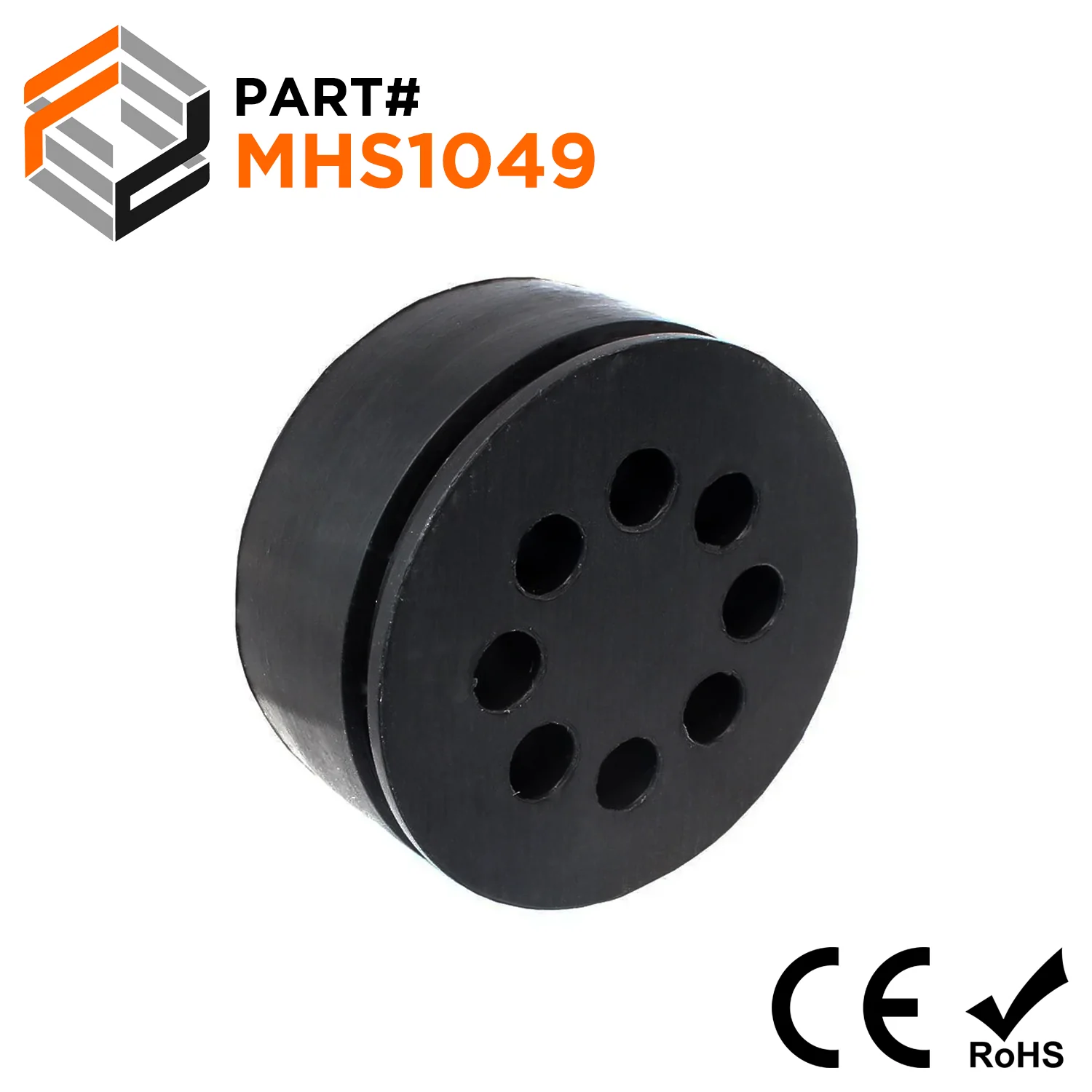 Multiple Hole Cable Gland Seals, Sizes: NPT1-1/2", PG36, M40, 8-Hole x 65mm, IP68 - MHS1049