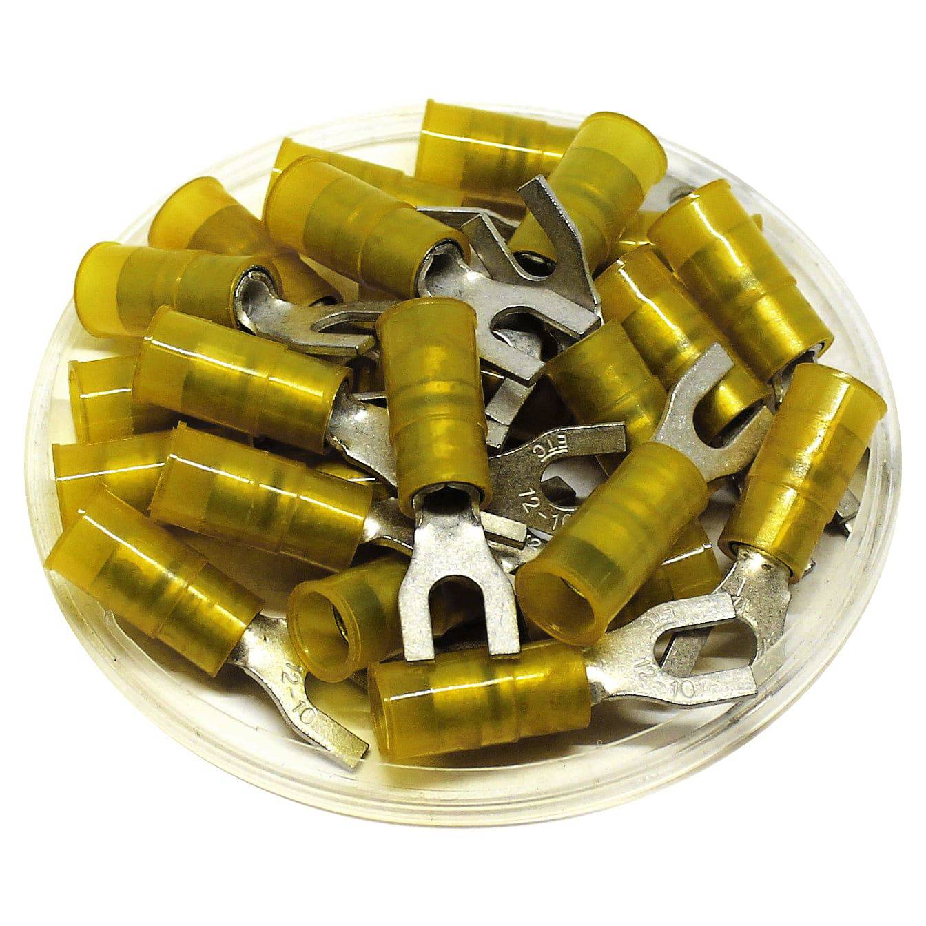 Molex 0191960077 - Nylon Double Crimp Fork Terminals - 12-10 AWG