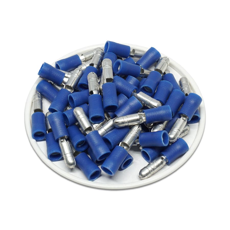 MPDL2-180 - 16 to 14 AWG Vinyl PVC Insulated Male Bullet Connectors, Double Crimp, 100 Pieces - Image 2