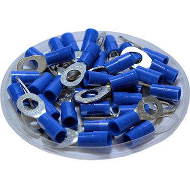 MSRNYB2-3753 - 16 to 14 AWG Nylon Insulated Multi-Stud Ring Terminals, Stud Sizes: #6, #8, #10, 100 Pieces