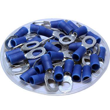 MSRVB2-3753 - 16 to 14 AWG PVC Vinyl Insulated Multi-Stud Ring Terminals, Stud Sizes: #6, #8, #10, 100 Pieces