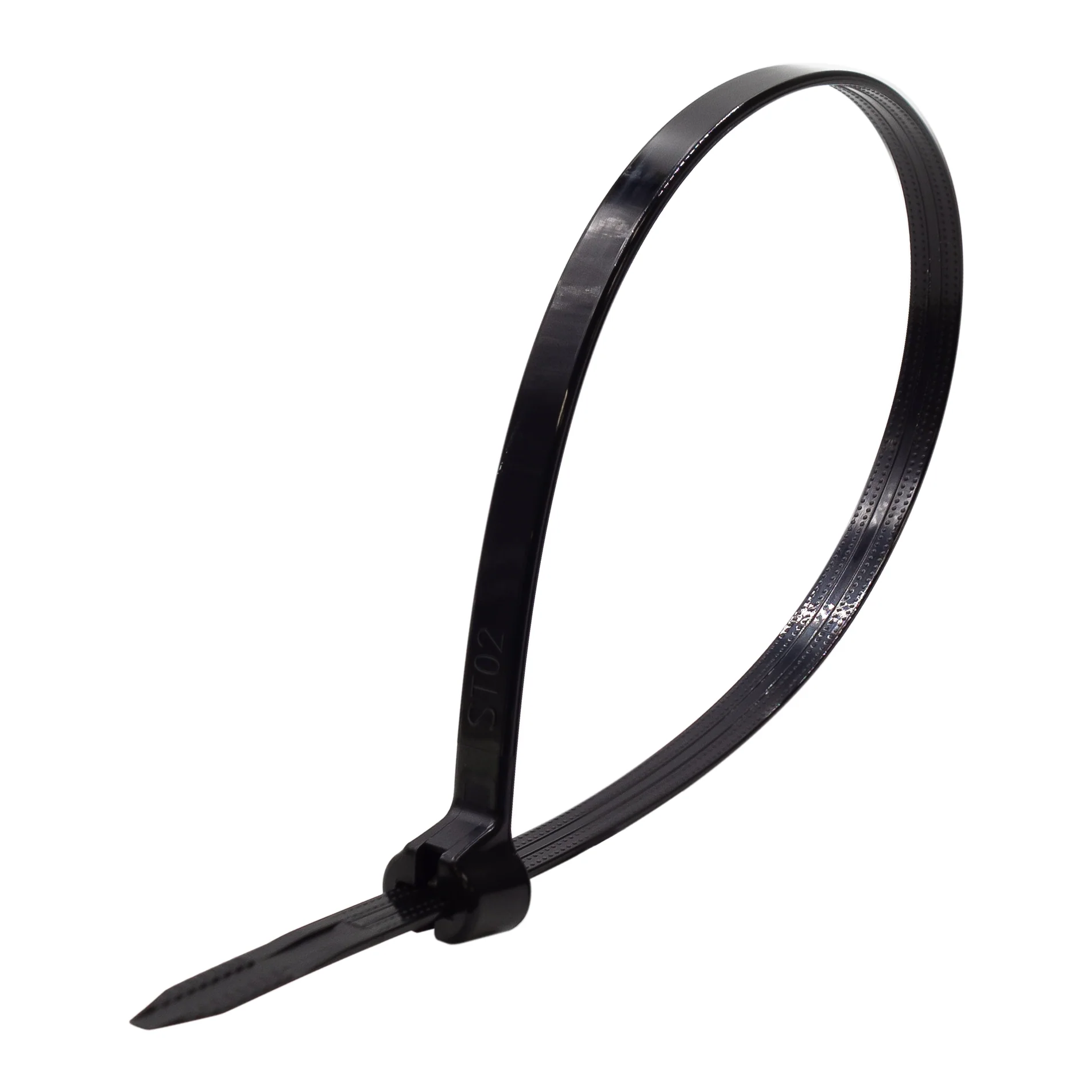 MTCHD350B - 14" Metal Tooth Nylon Cable Ties, 120-lb Tensile Strength, Black, UV Resistant, 100-Pack