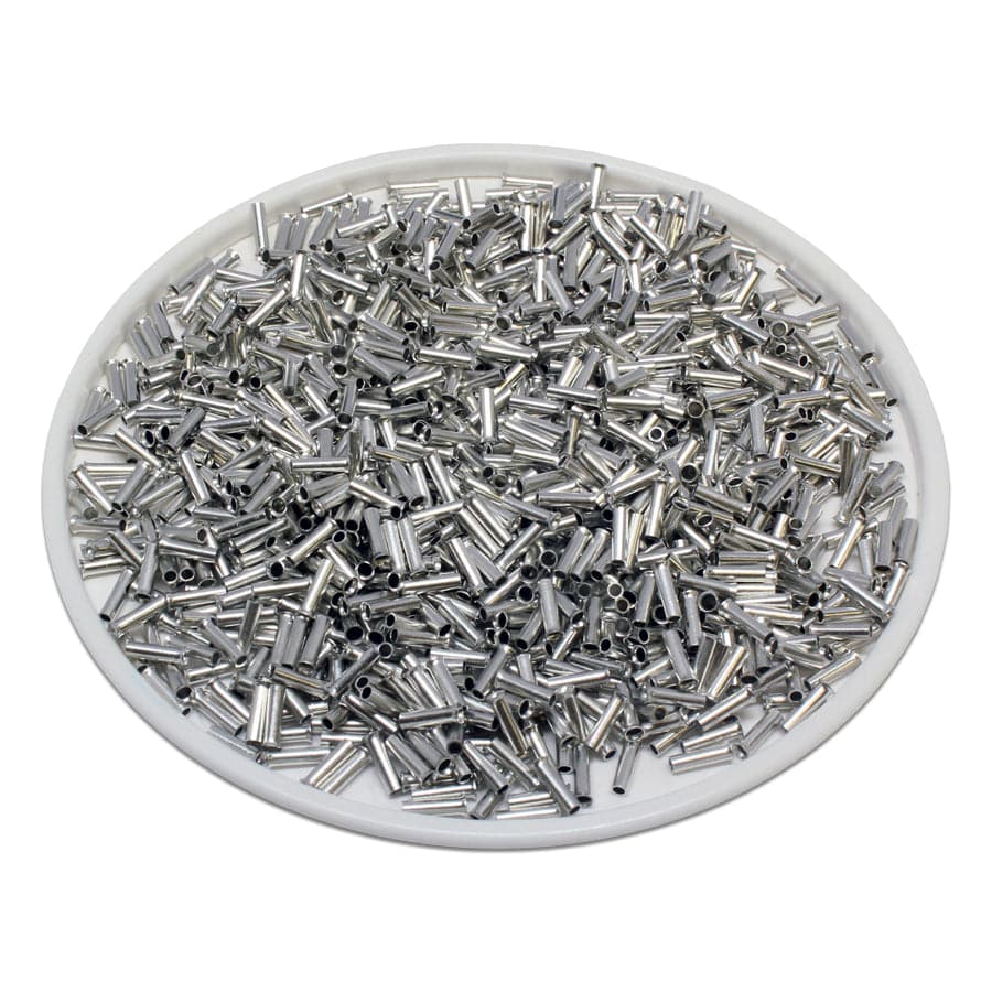 N05005 - 22 AWG Non Insulated Wire Ferrules, 5mm Pin, UL Recognized, 1000 Pieces