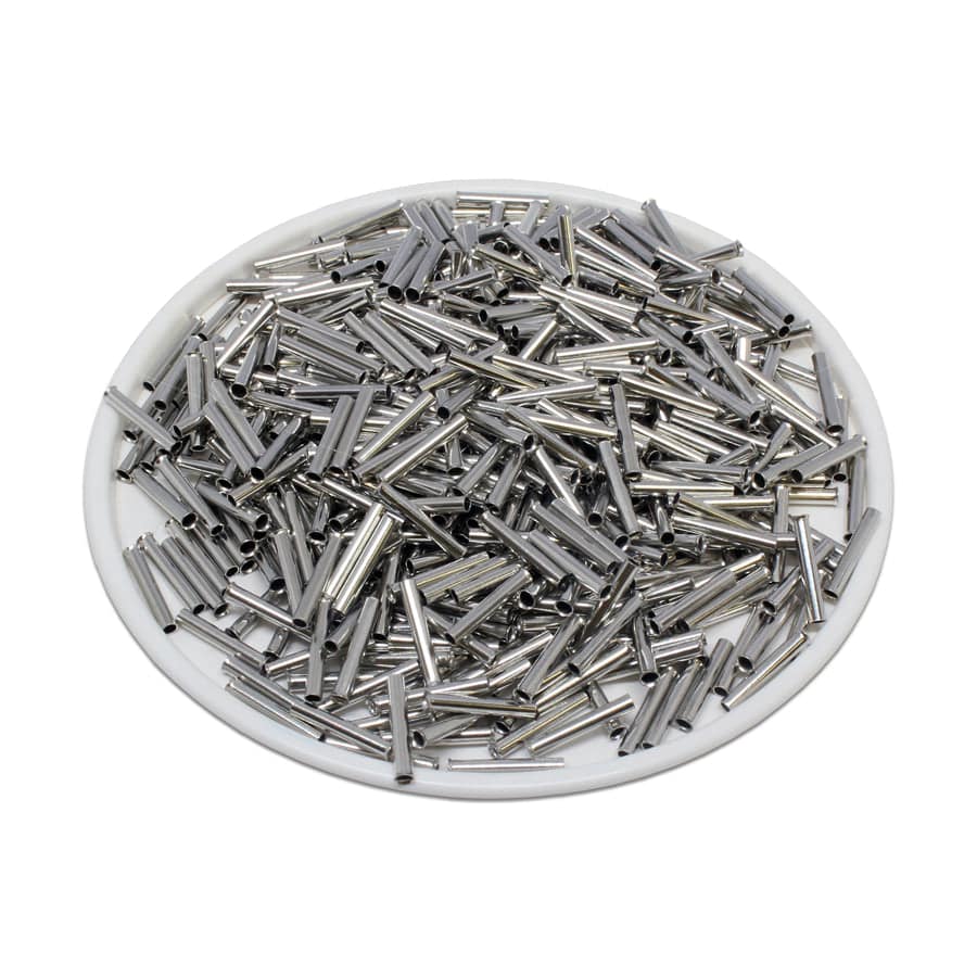 N07510 - 20 AWG Non Insulated Wire Ferrules, 10mm Pin, UL Recognized, 1000 Pieces