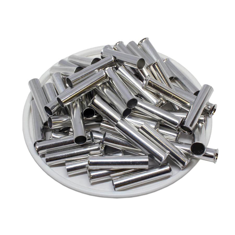 N100022 - 8 AWG Non Insulated Wire Ferrules, 22mm Pin, 250 Pieces