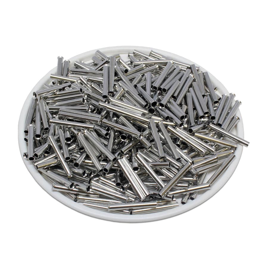N15015 - 16AWG Non Insulated Wire Ferrules, 15mm Pin, UL Recognized, 1000 Pieces