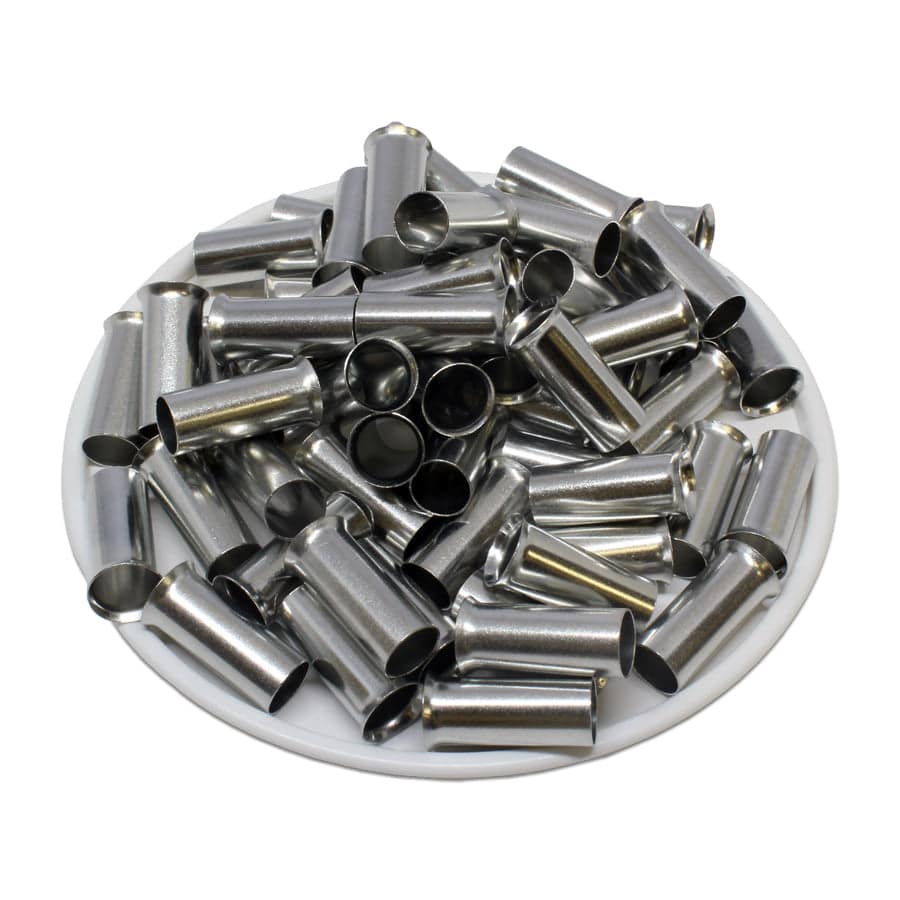 N160015 - 6 AWG Non Insulated Wire Ferrules, 15mm Pin, UL Recognized, 250 Pieces