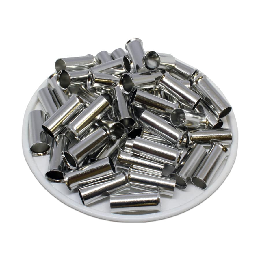 N160016 - 6 AWG Non Insulated Wire Ferrules, 16mm Pin, UL Recognized, 250 Pieces