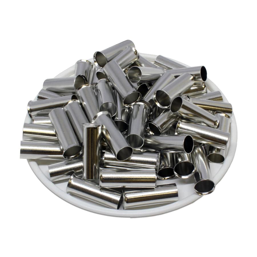 N160018 - 6 AWG Non Insulated Wire Ferrules, 18mm Pin, UL Recognized, 250 Pieces