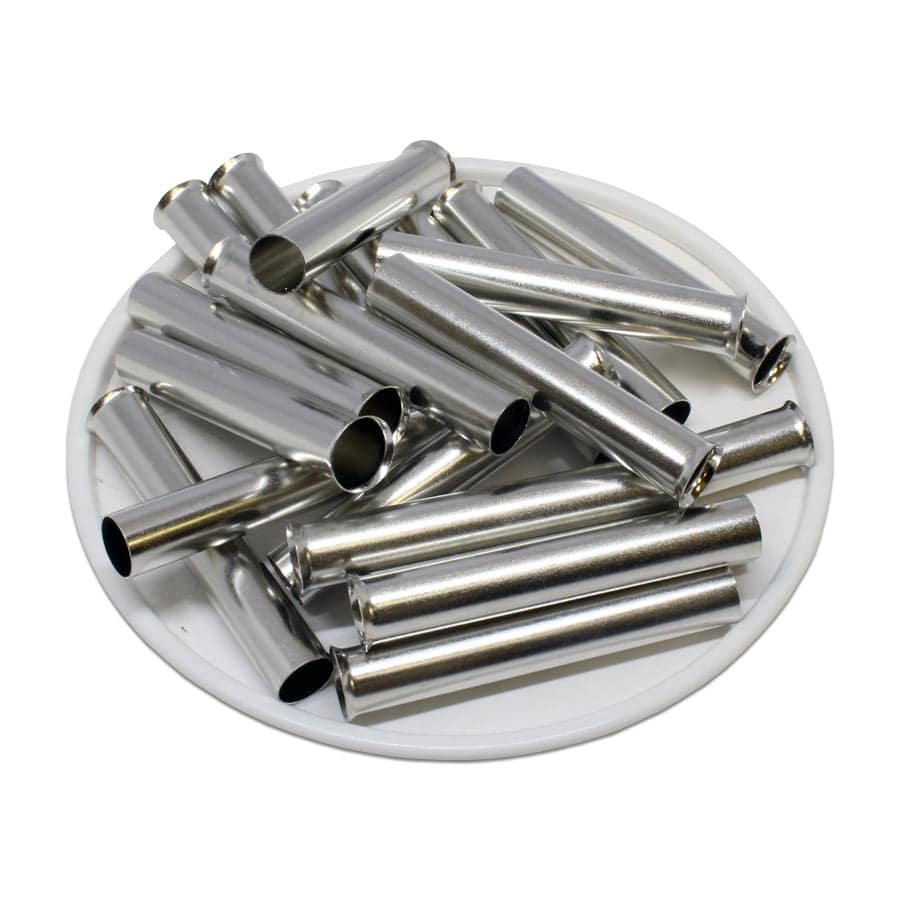 N160038 - 6 AWG Non Insulated Wire Ferrules, 38mm Pin, 100 Pieces
