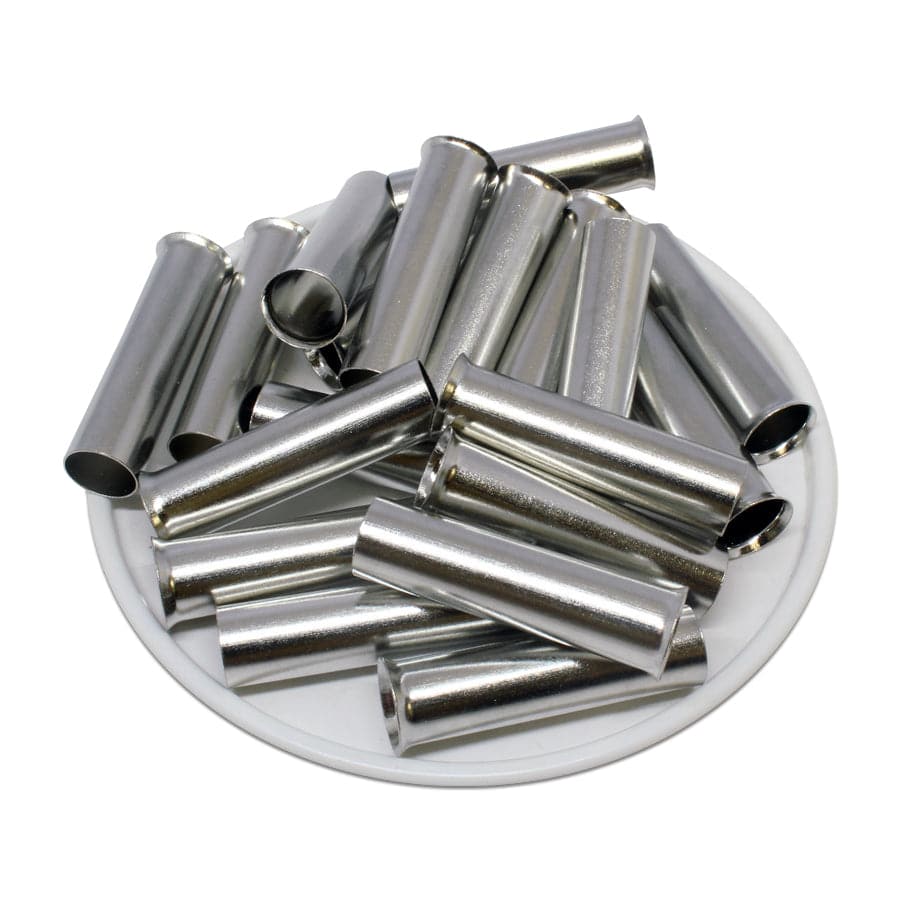 N250030 - 4 AWG Non Insulated Wire Ferrules, 30mm Pin, UL Recognized, 100 Pieces
