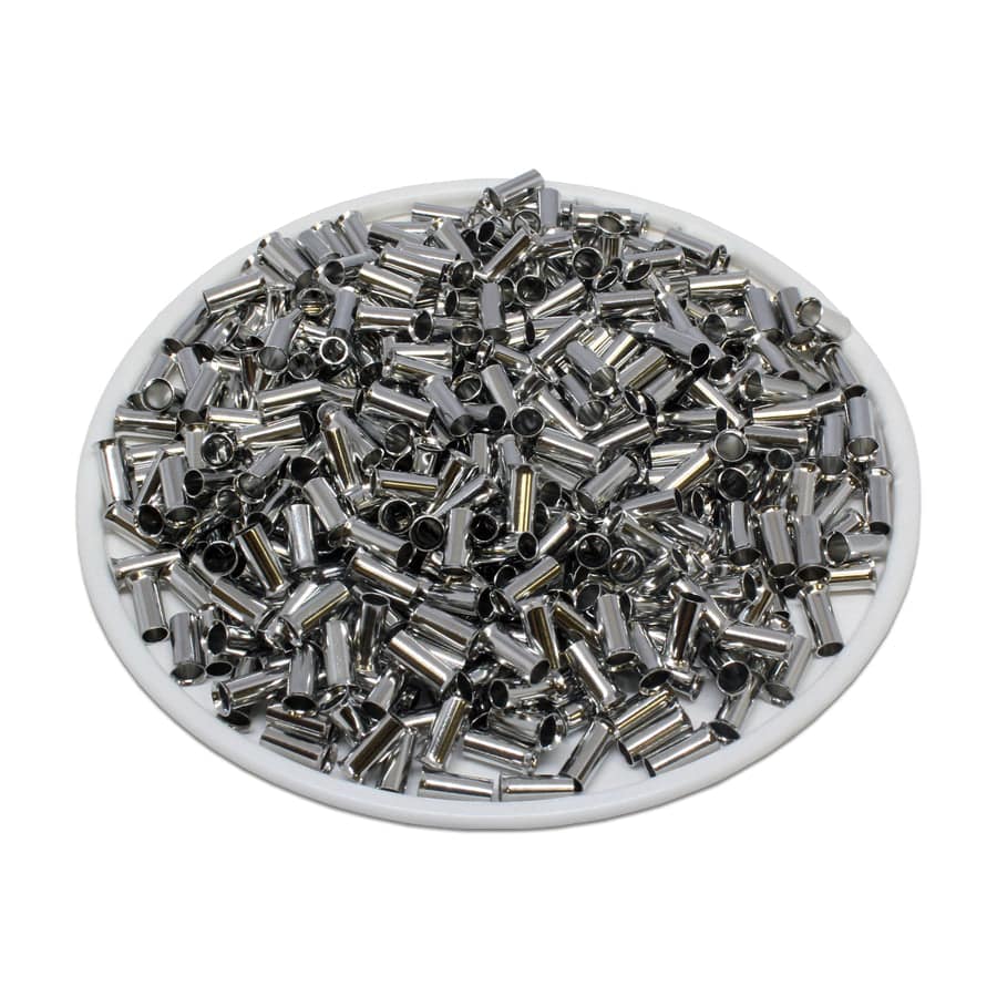 N25006 - 14AWG Non Insulated Wire Ferrules, 6mm Pin, UL Recognized, 1000 Pieces