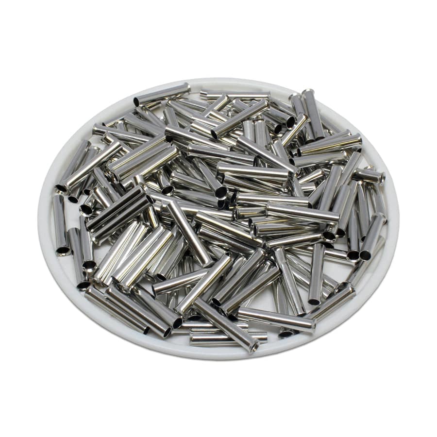 N25015 - 14AWG Non Insulated Wire Ferrules, 15mm Pin, UL Recognized, 1000 Pieces