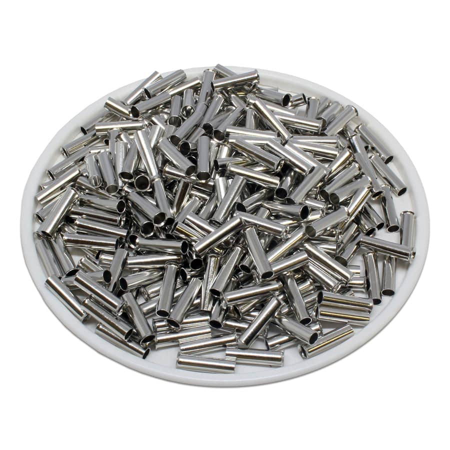 N25030 - 14AWG Non Insulated Wire Ferrules, 30mm Pin, 1000 Pieces