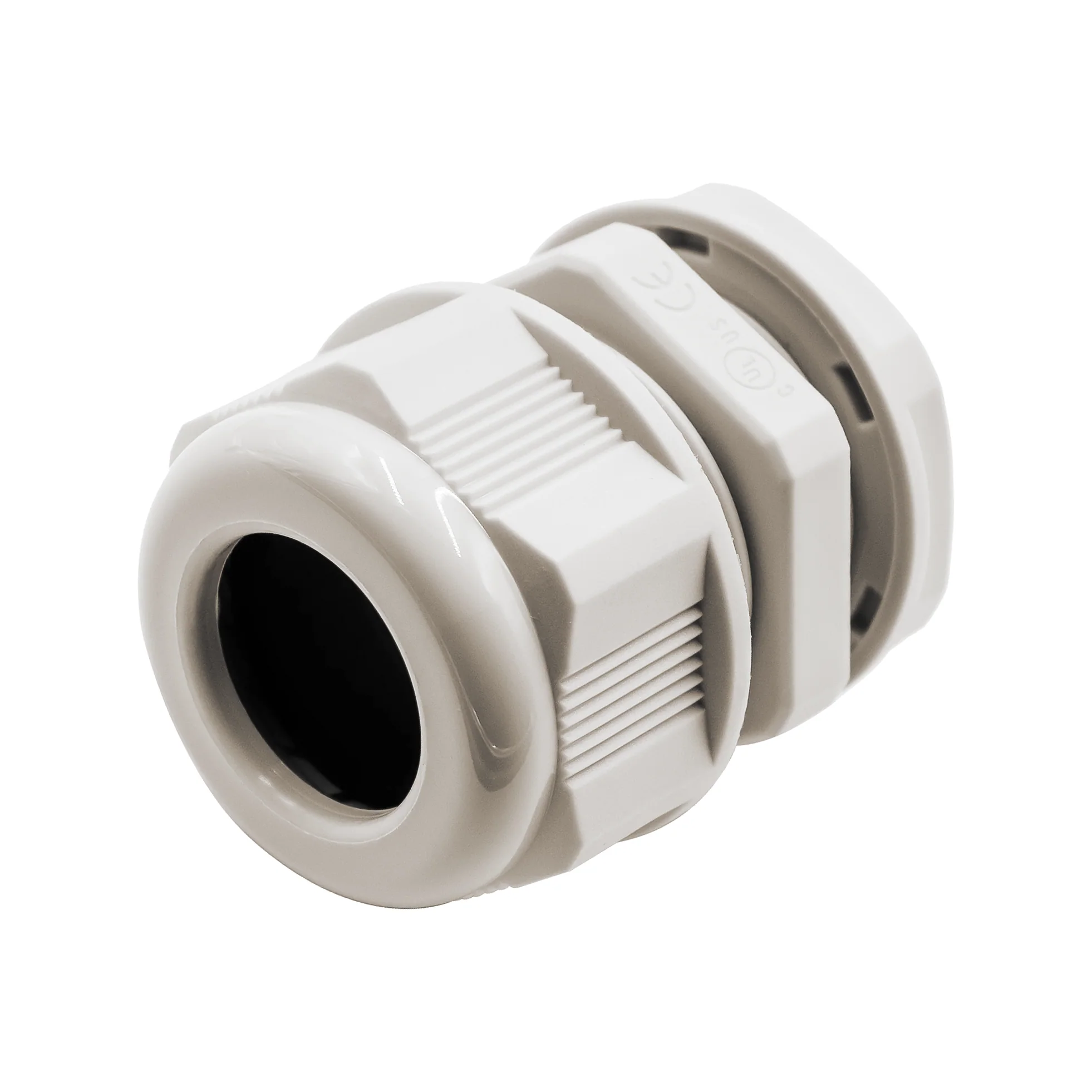 N3418BG - 3/4" NPT Thread Nylon Cable Gland, Beige, Range: 1/2" to 11/16", UL Listed, IP68, IP69K - 1 Piece - Image 2