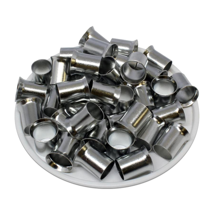 N350012 - 2 AWG Non Insulated Wire Ferrules, 12mm Pin, UL Recognized, 100 Pieces