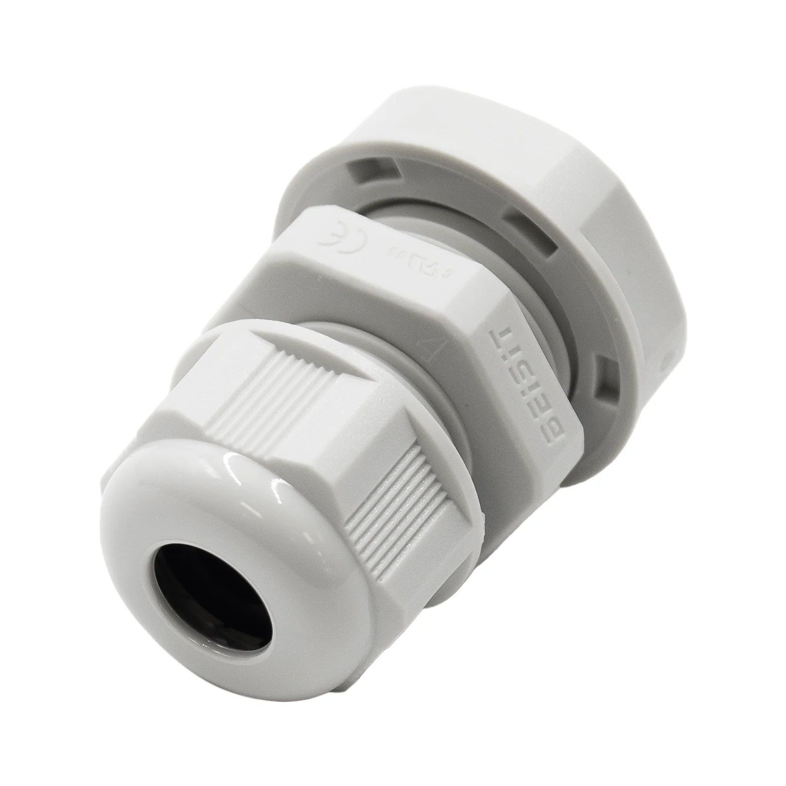 N3806 - 3/8" NPT Thread Nylon Cable Gland, Gray, Range: 1/16" to 1/4", UL Listed, IP68, IP69K - 1 Piece - Image 2