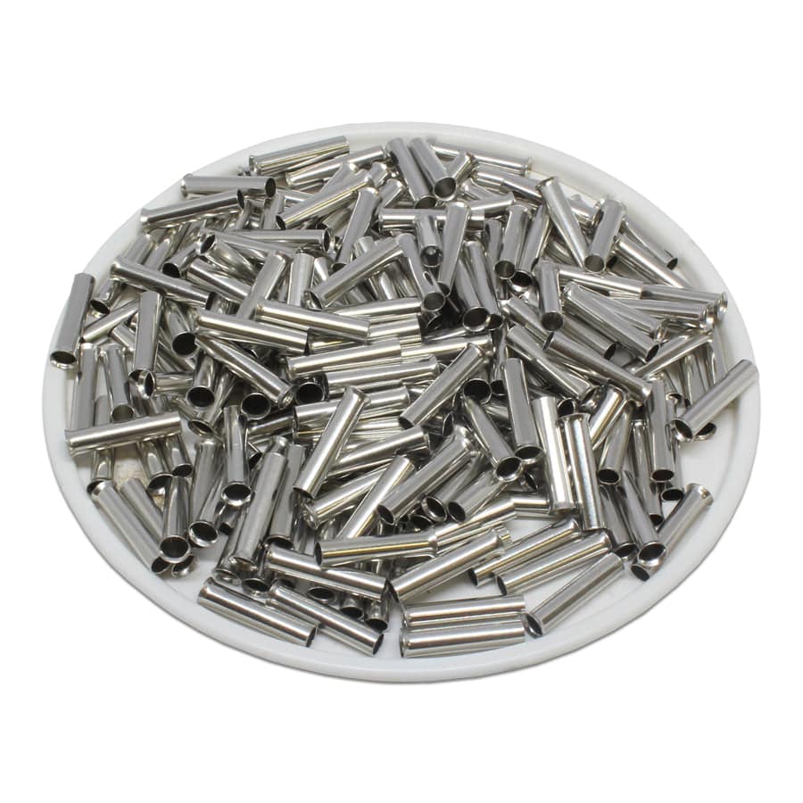 N40009 - 12AWG Non Insulated Wire Ferrules, 9mm Pin, UL Recognized, 1000 Pieces