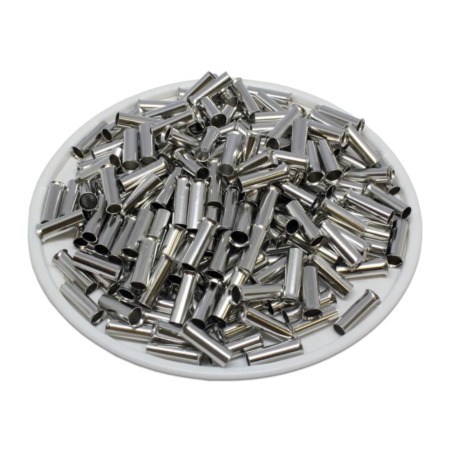 N40010 - 12 AWG Non Insulated Wire Ferrules, 10mm Pin, UL Recognized, 1000 Pieces
