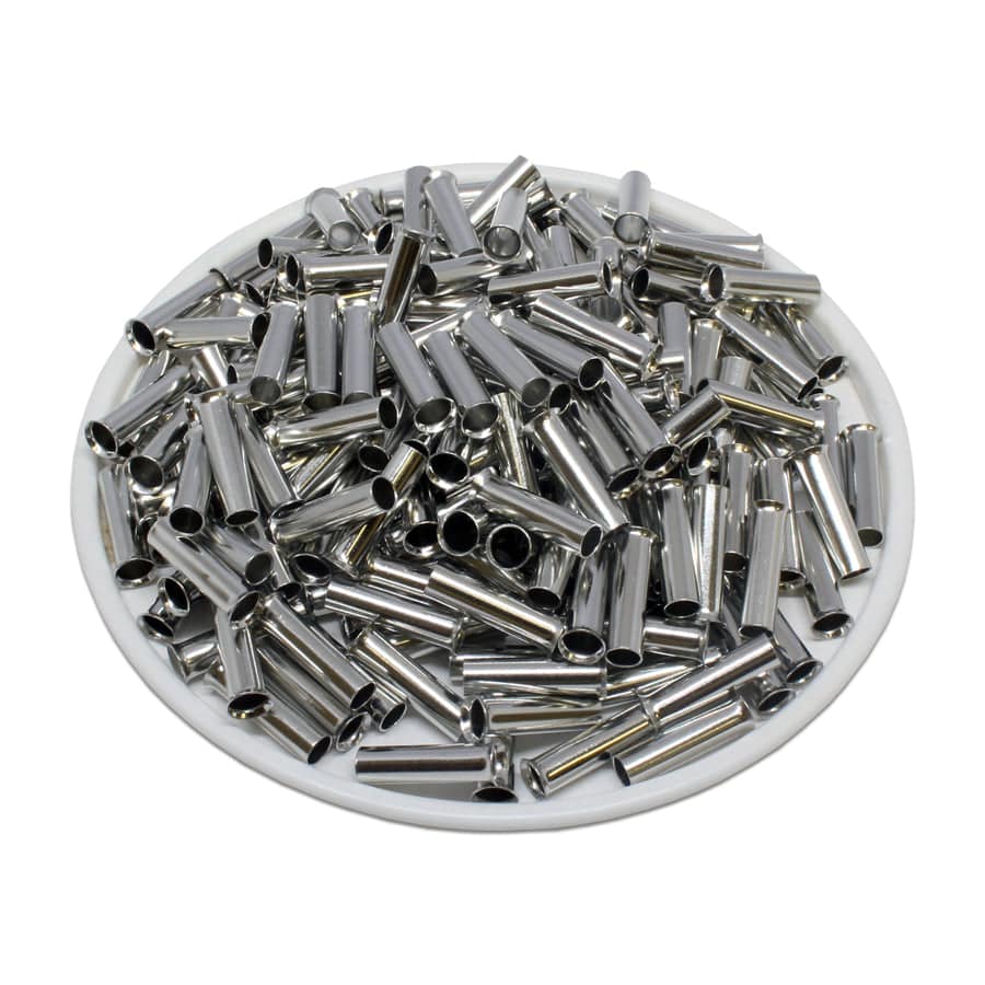 N40012 - 12 AWG Non Insulated Wire Ferrules, 12mm Pin, UL Recognized, 1000 Pieces