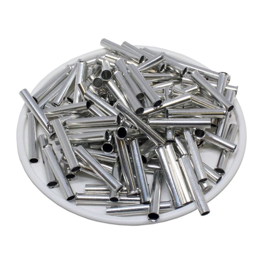 N40020 - 12 AWG Non Insulated Wire Ferrules, 20mm Pin, UL Recognized, 250 Pieces