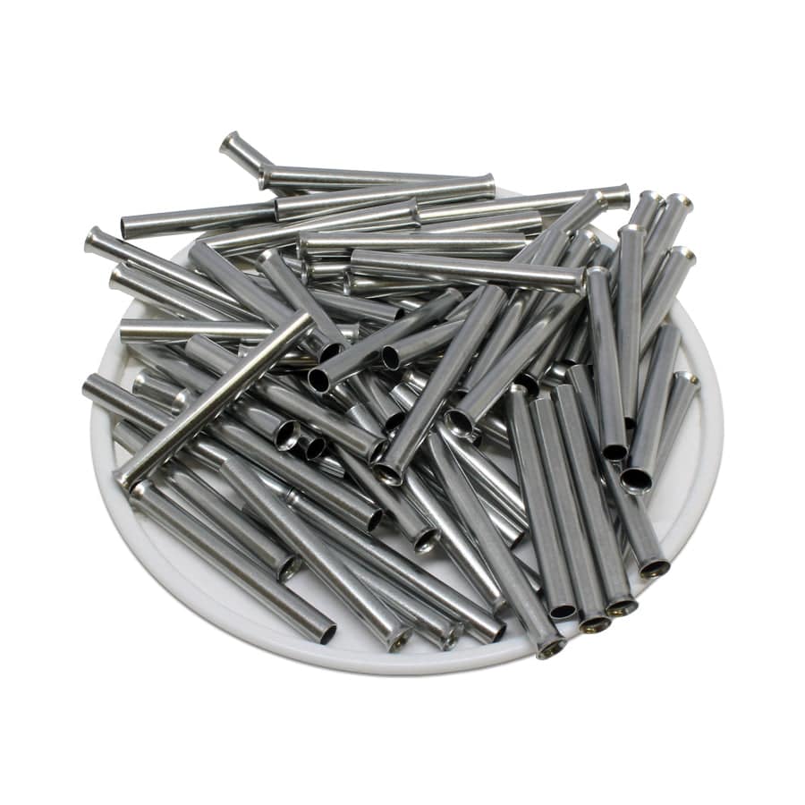 N40030 - 12 AWG Non Insulated Wire Ferrules, 30mm Pin, 250 Pieces