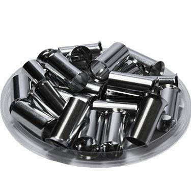 N420018 - 1 AWG (Small Diameter) Non Insulated Wire Ferrules, 18mm Pin, 50 Pieces