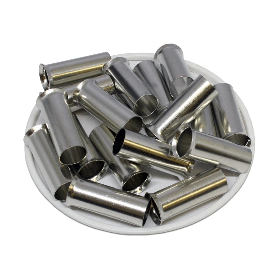 N420025 - 1 AWG (Small Diameter) Non Insulated Wire Ferrules, 25mm Pin, 50 Pieces