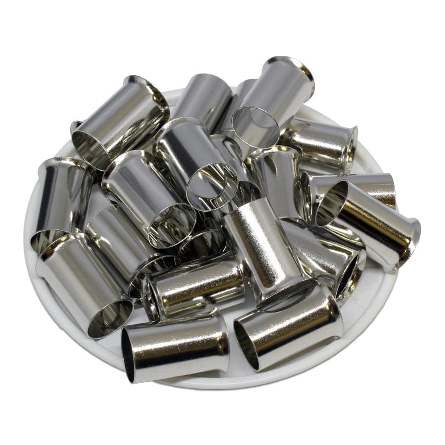 N500018 - 1 AWG Non Insulated Wire Ferrules, 18mm Pin, UL Recognized, 50 Pieces