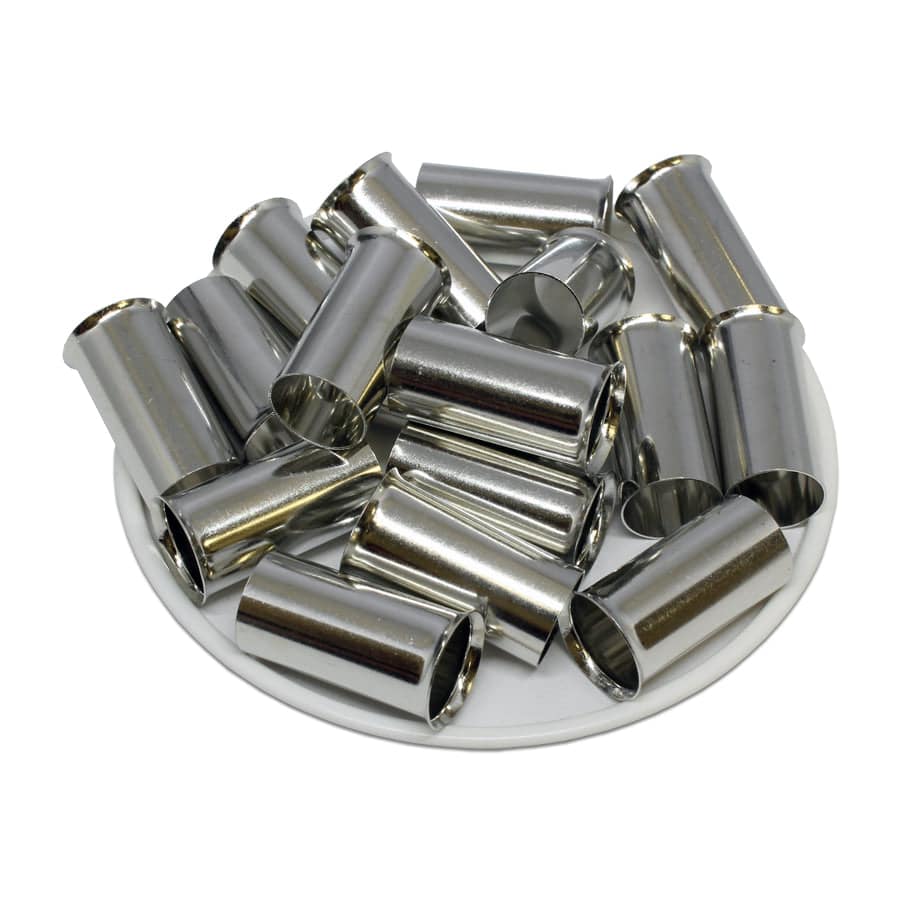 N500020 - 1 AWG Non Insulated Wire Ferrules, 20mm Pin, 50 Pieces