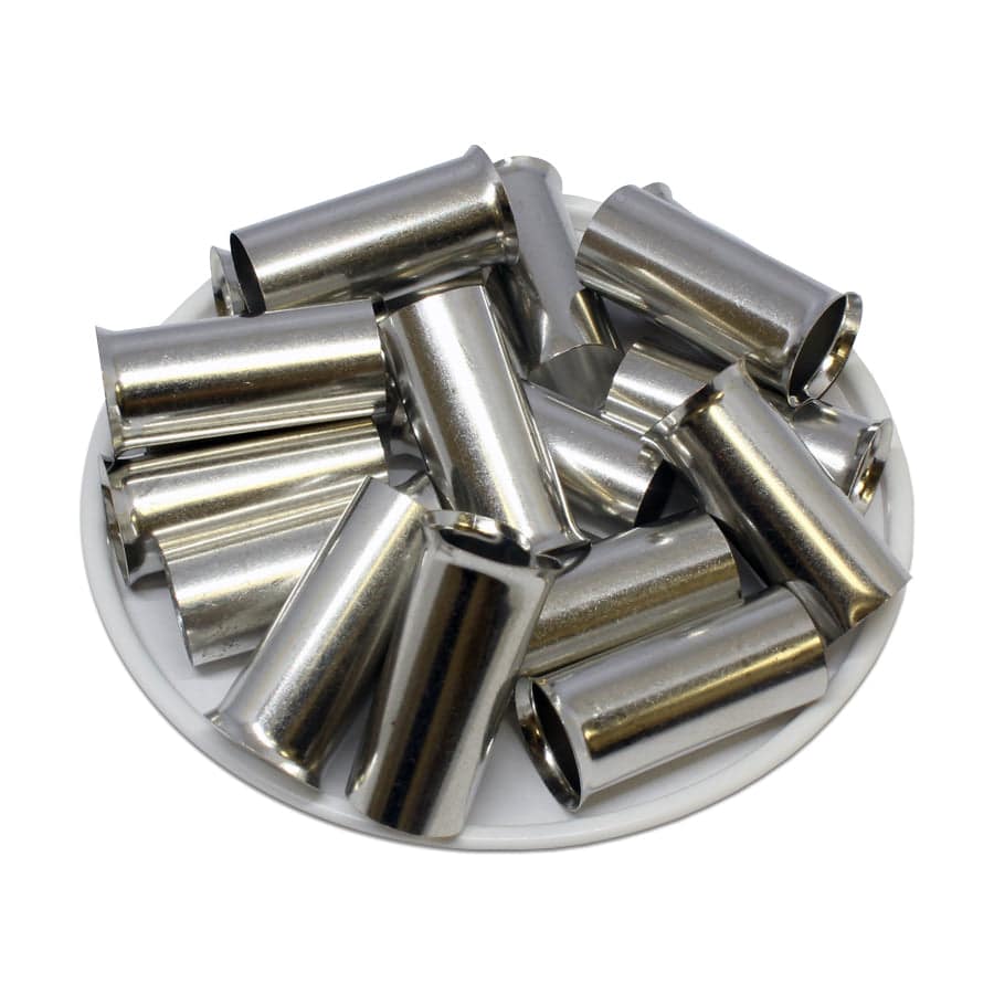N500025 - 1 AWG Non Insulated Wire Ferrules, 25mm Pin, UL Recognized, 50 Pieces