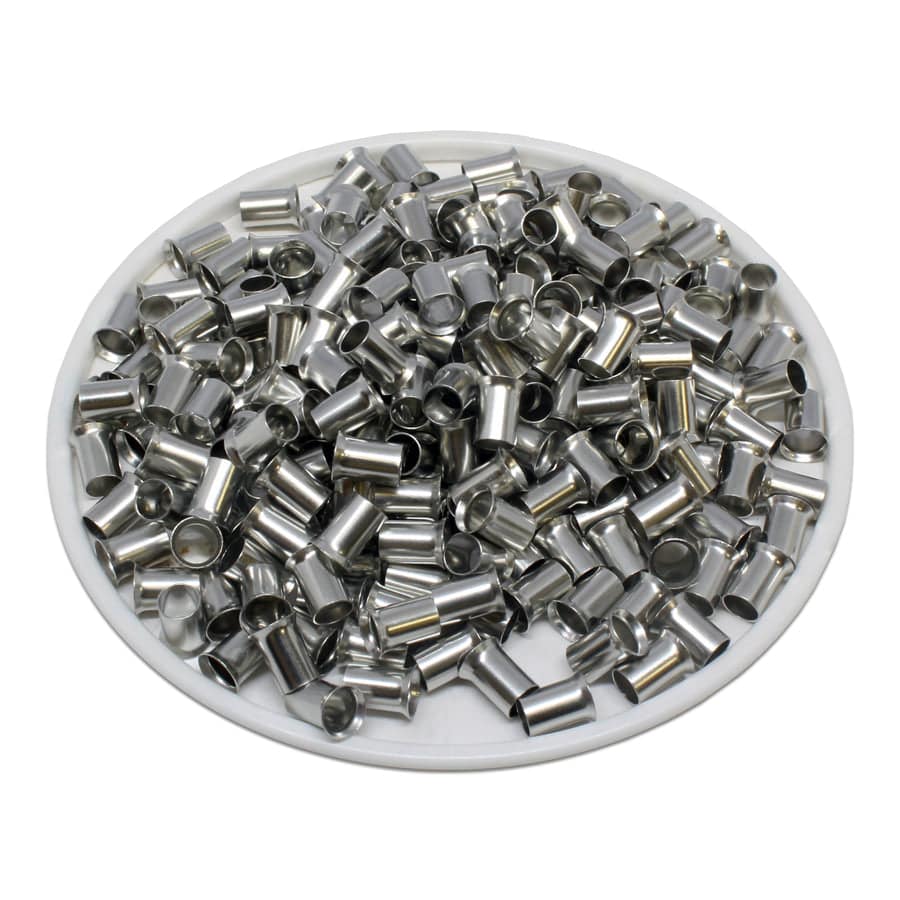 N60006 - 10 AWG Non Insulated Wire Ferrules, 6mm Pin, UL Recognized, 250 Pieces