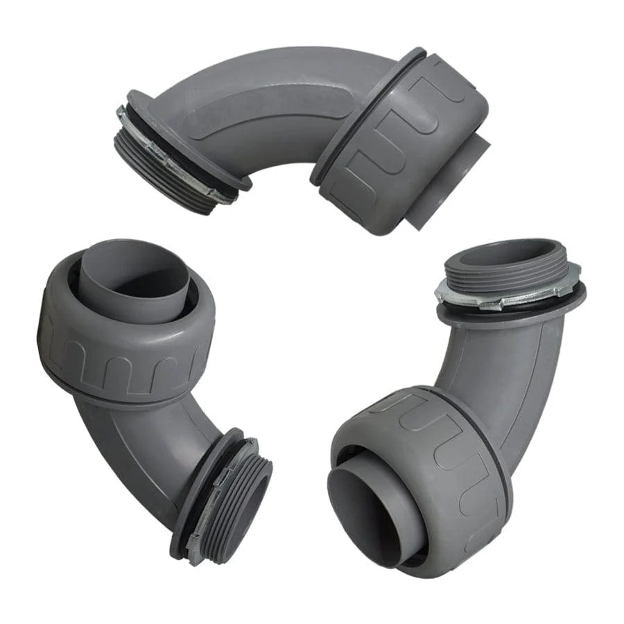 NMLT9150 - 1-1/2" Nylon Liquid Tight Connector - 90°