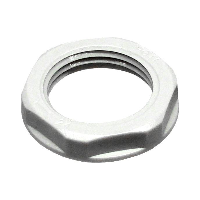 NPT Thread Nylon Lock Nut for 1/2" Cable Glands, Gray, UL Approved, 1 Piece - NPT12GY-LN