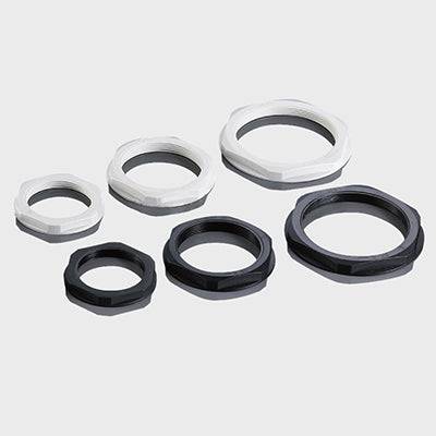 NPT Thread Nylon Lock Nut for 3/8" Cable Glands, Black, UL Approved, 1 Piece - NPT38B-LN