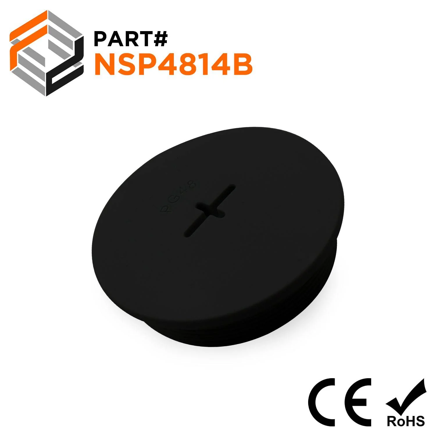 NSP4814B - PG48 Nylon Screw Plug - Black
