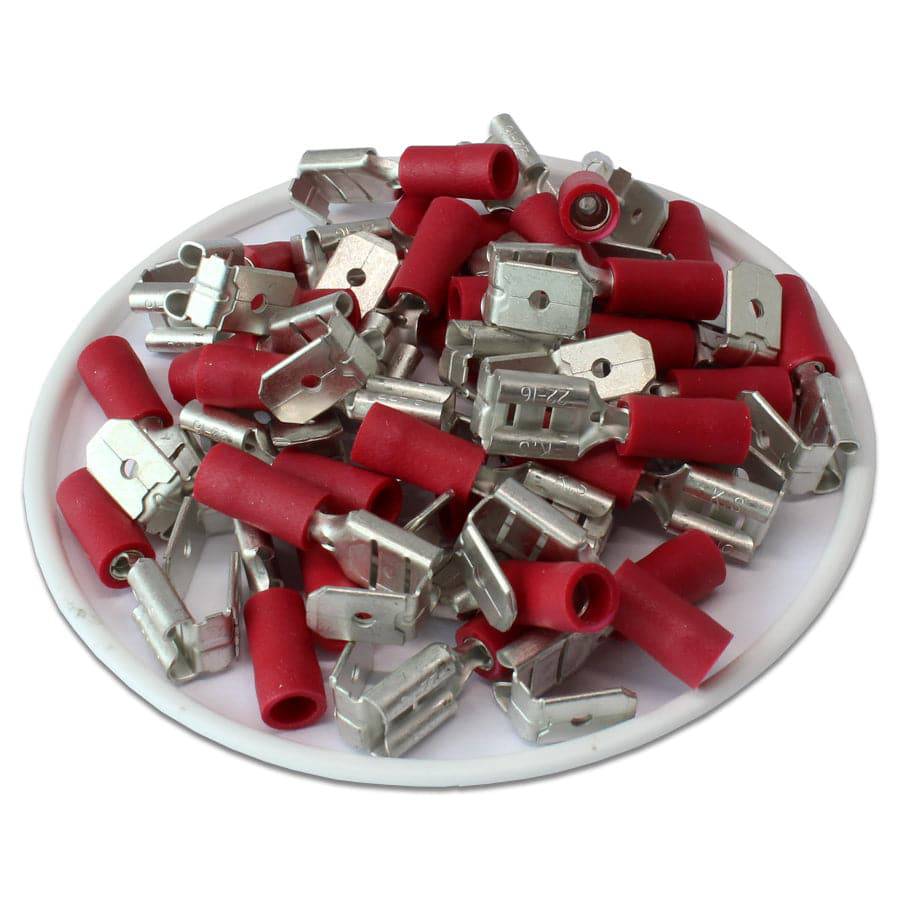 PBDD1-250 - Vinyl Insulated Piggyback Terminals 22-16 AWG - Double Crimp