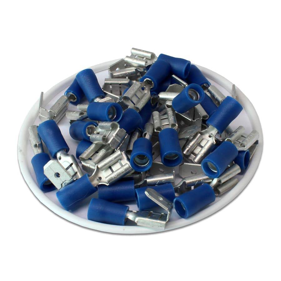 PBDD2-250 - 16 to 14 AWG Vinyl Insulated Piggyback Terminals, Double Crimp, 100 Pieces