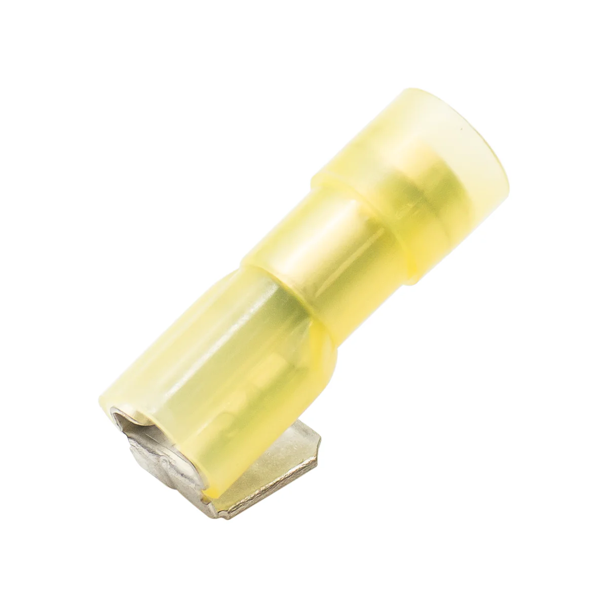PBDFNYD5-250 - Nylon Fully Insulated Double Crimp Piggyback Terminals - 12-10 AWG - Yellow - Image 2