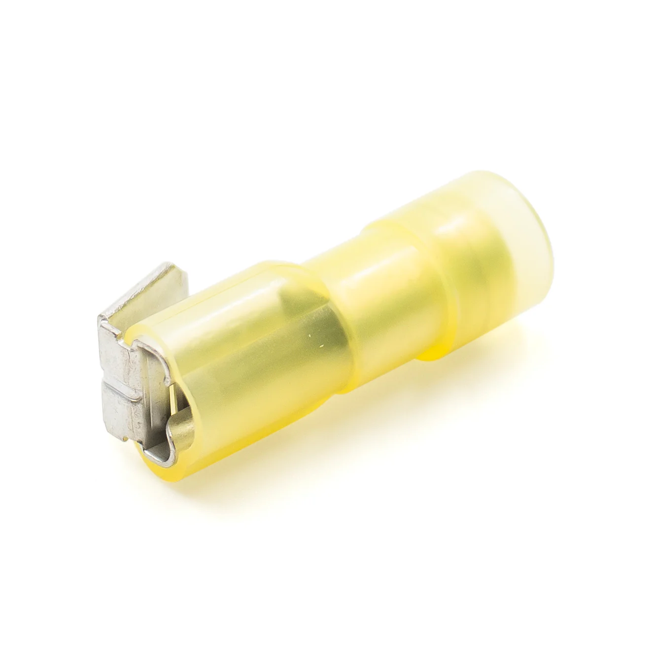 PBDFNYD5-250 - Nylon Fully Insulated Double Crimp Piggyback Terminals - 12-10 AWG - Yellow - Image 4