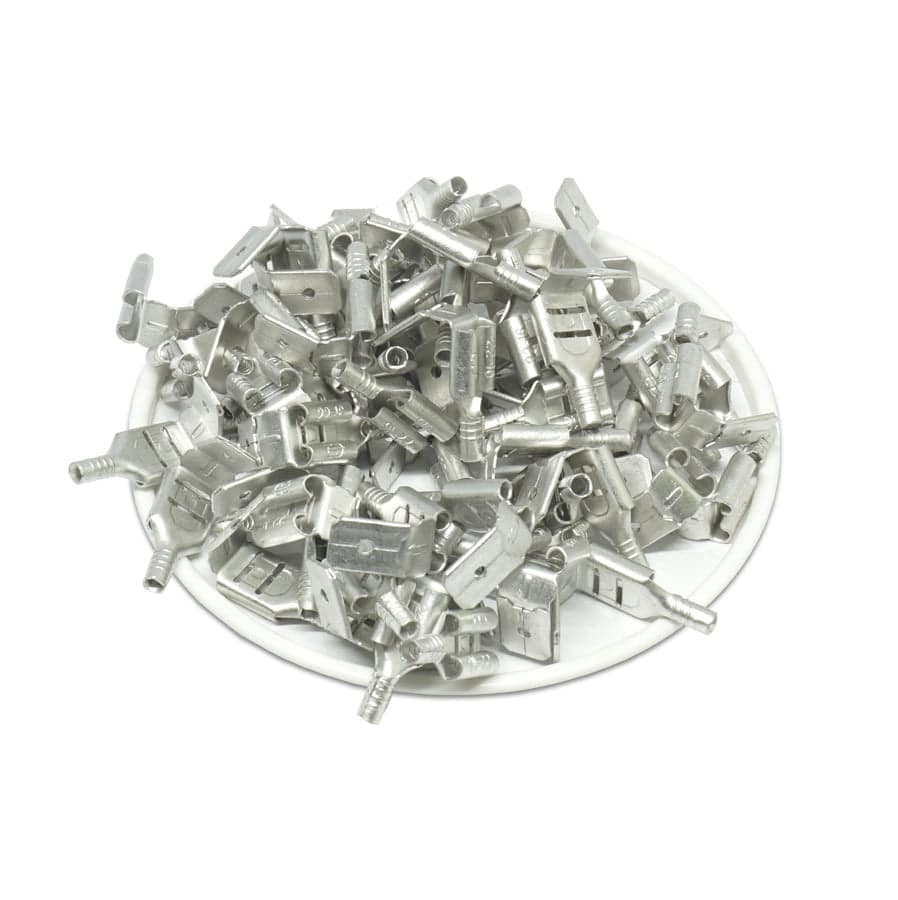 PBDN1-250 - Uninsulated Piggyback Terminal - 22-16 AWG - 0.8x6.3mm tab